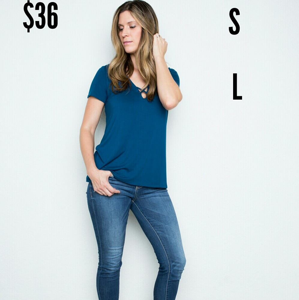 Amelia james jersey top blue